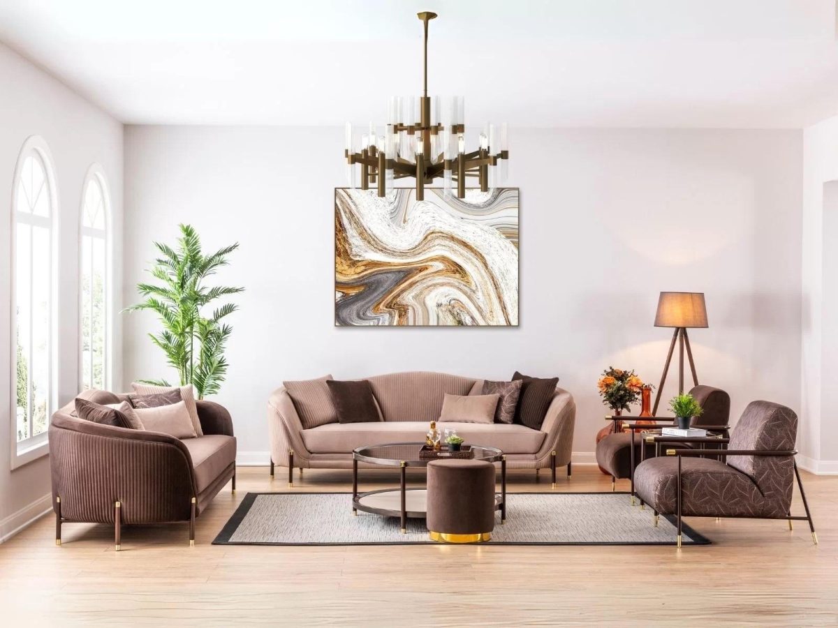 Oslo Brown Sofa Set