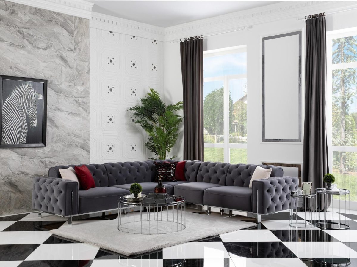 Gold Ecksofa