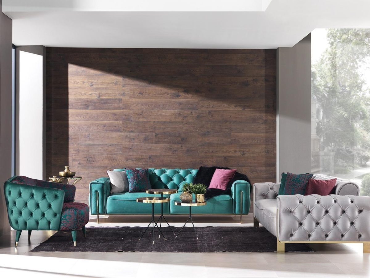 Gold Sofa Set