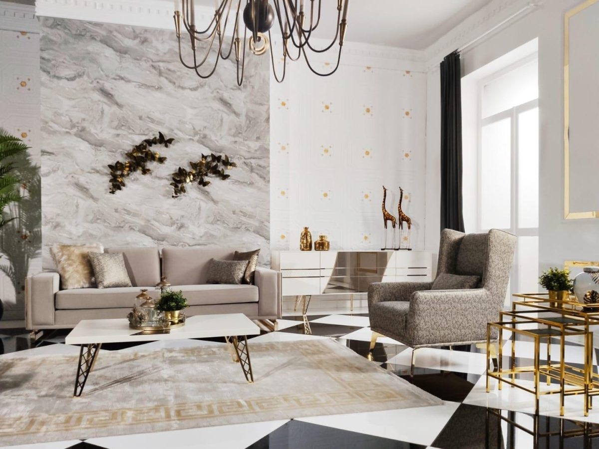 Uludağ Gold Sofa Set