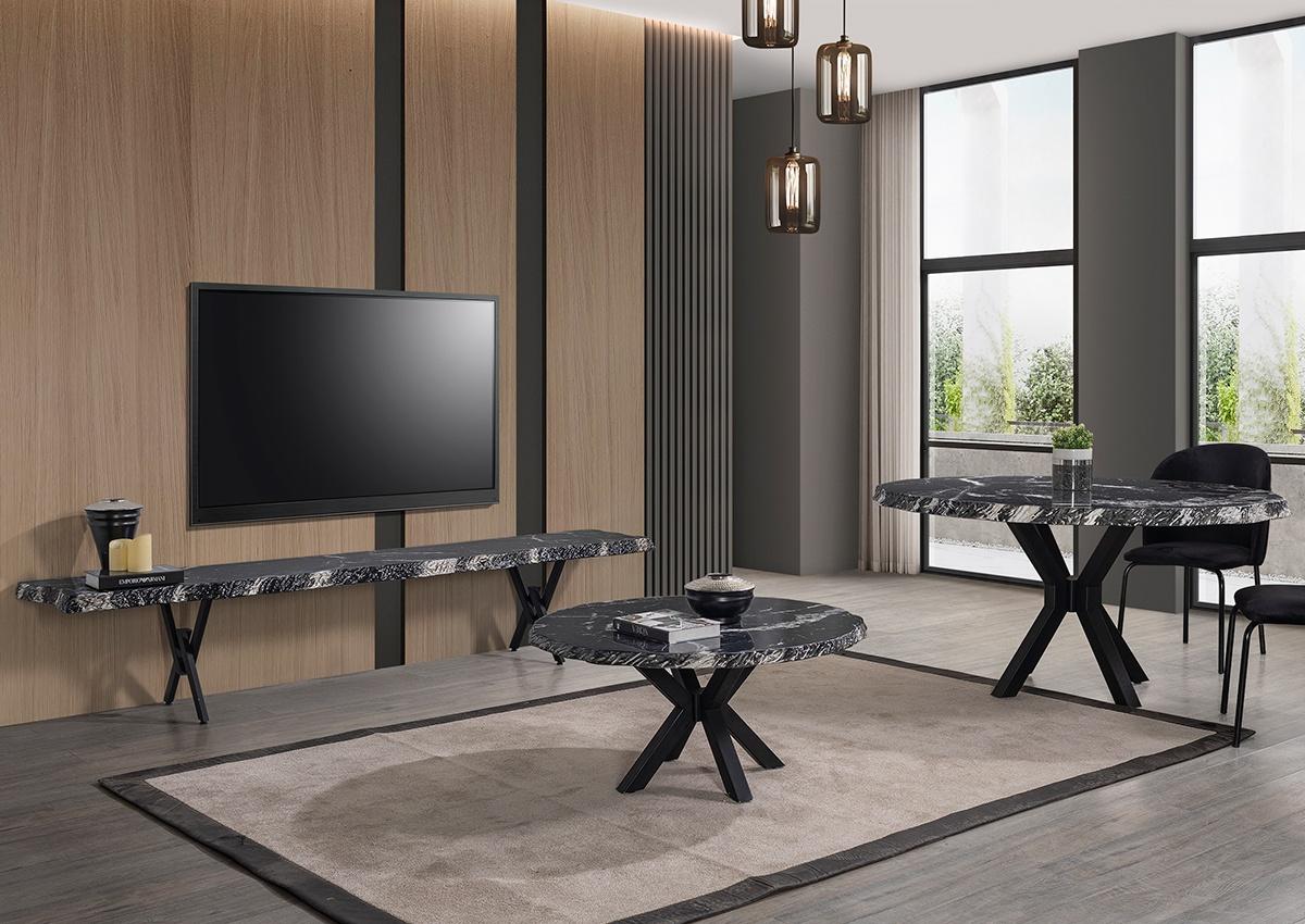 Stone Oval TV Wohnwand