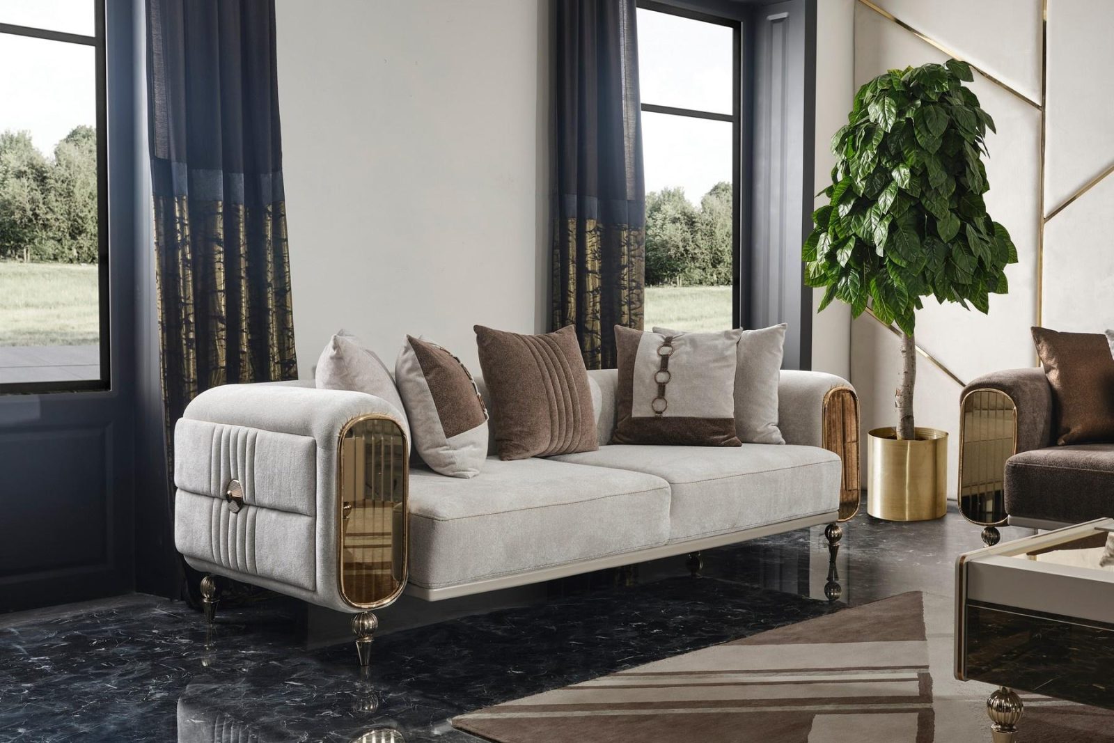 Hera Sofa Set - Rose & Gül Moebel