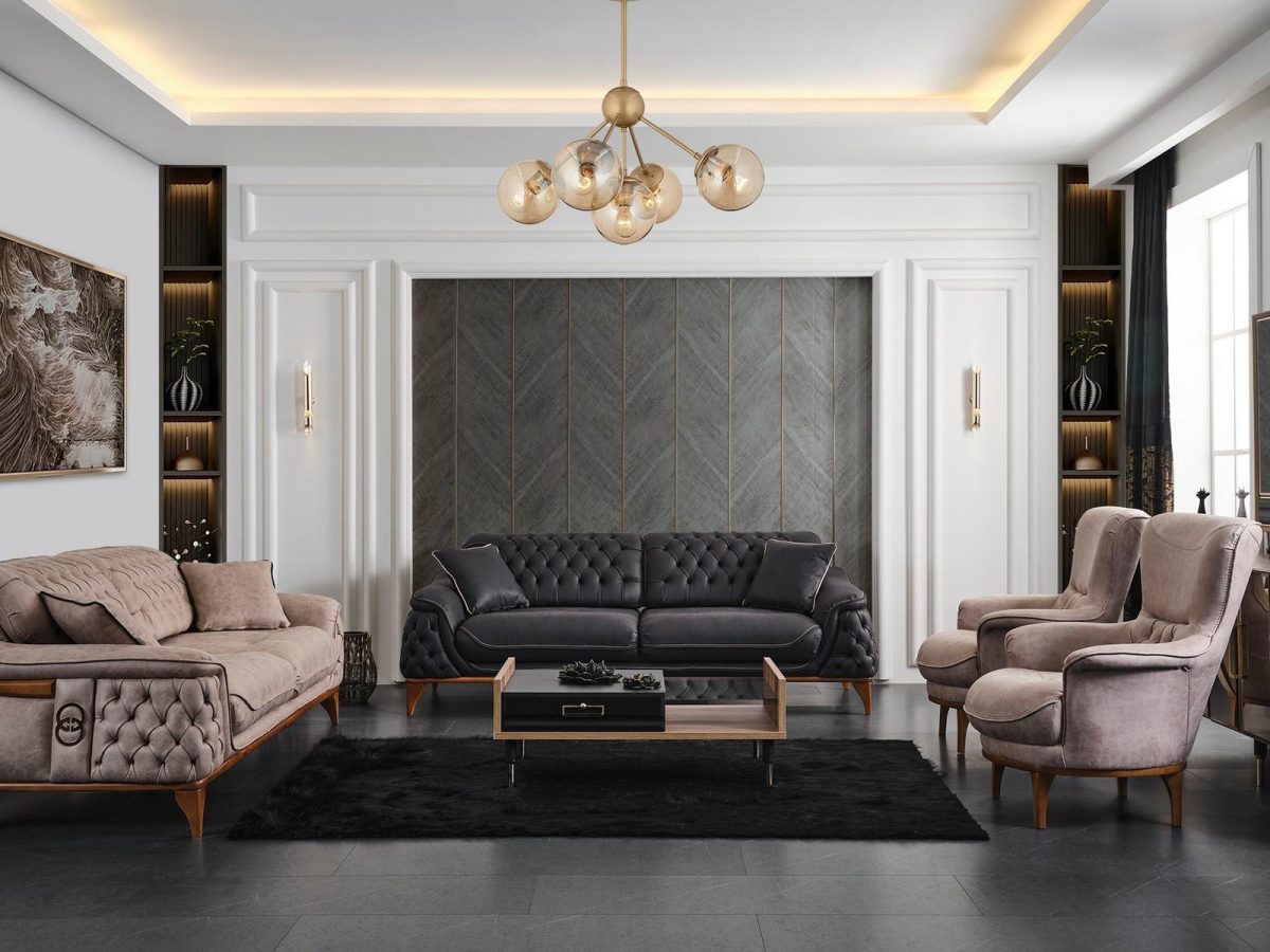 Lotus Nubuk Sofa Set