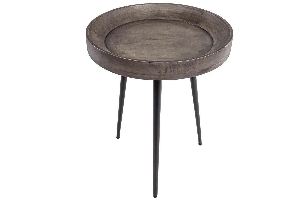 Pure Nature 45cm Graues Akazienholz Beistelltische