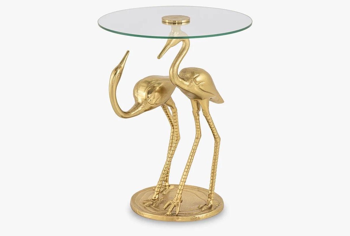 Wildlife Crane 55cm Gold Beistelltische