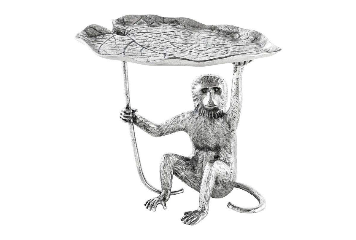 Wildlife Monkey 55cm Silber Beistelltische