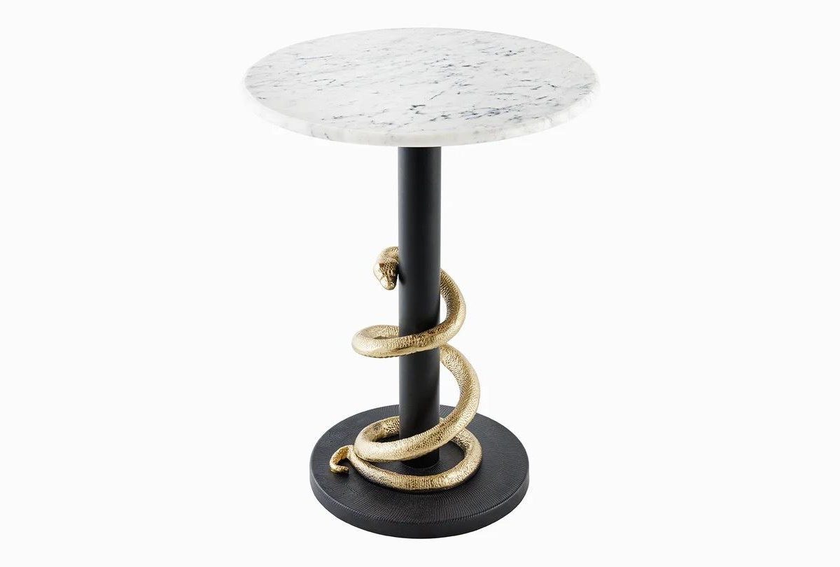 Wildlife Snake 50cm Gold Schwarz Beistelltische