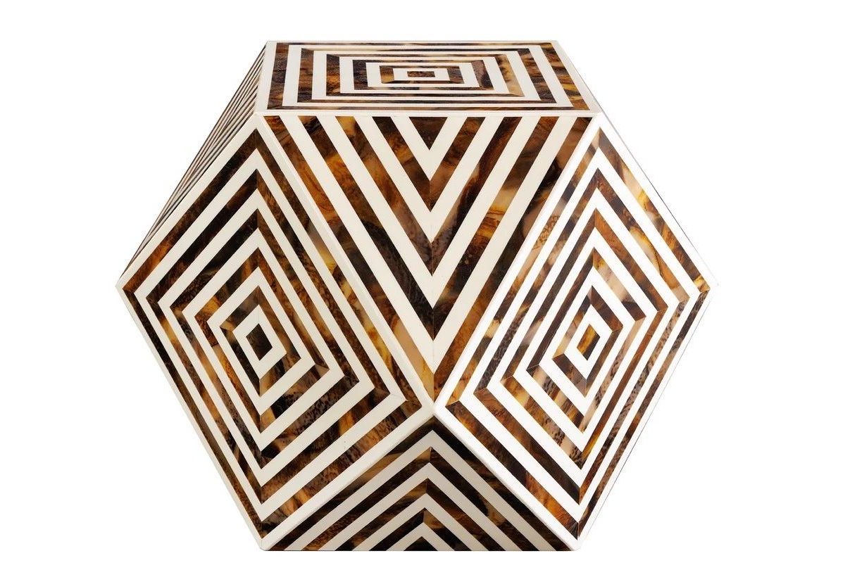 Bone Inlay 40cm Beistelltische