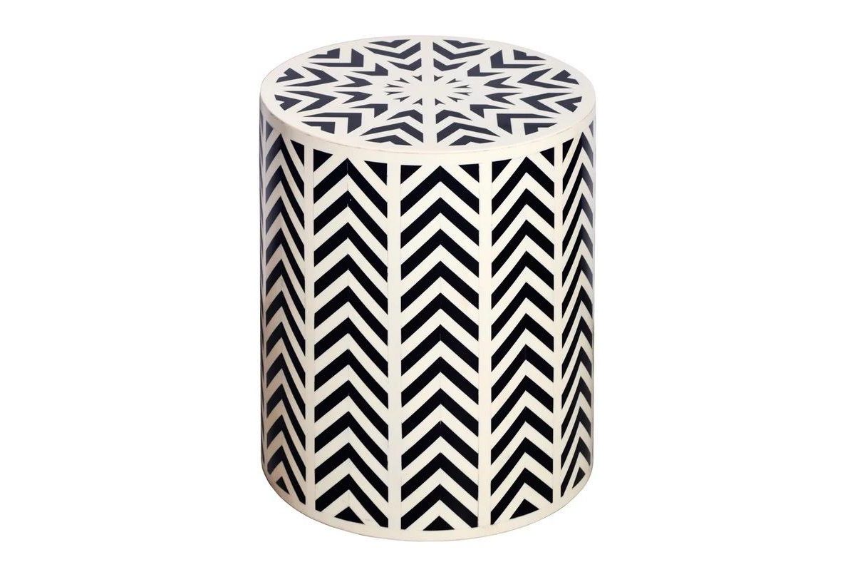 Bone Inlay 45cm Beistelltische