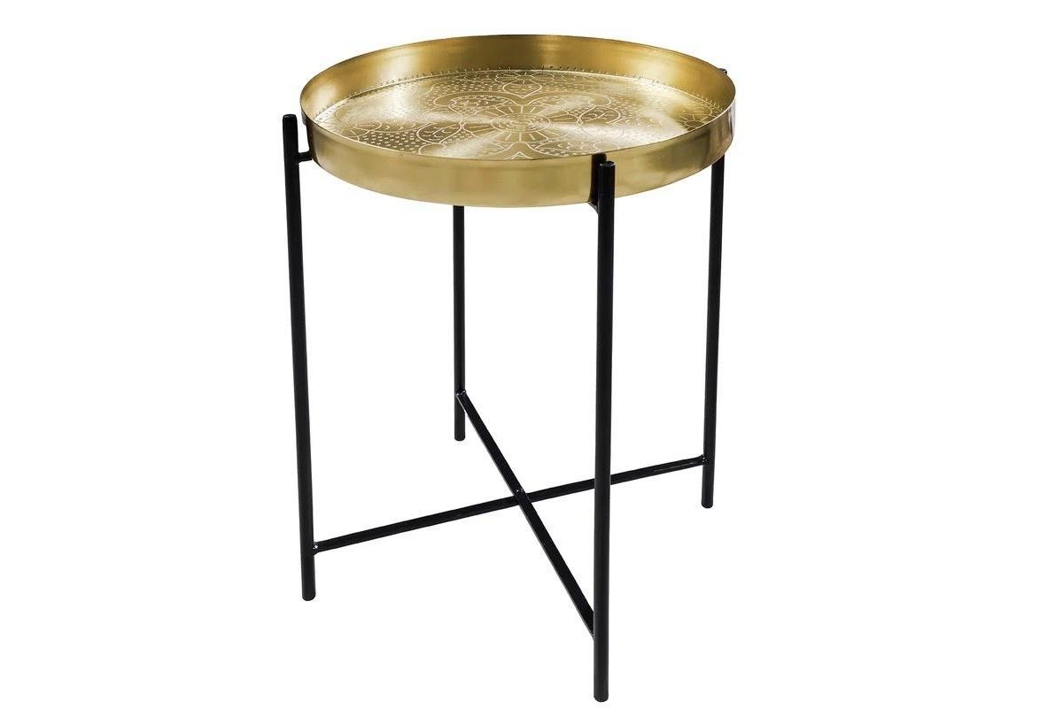 Casabalanca 50cm Herausnehmbares Tablett aus Messing  Beistelltische