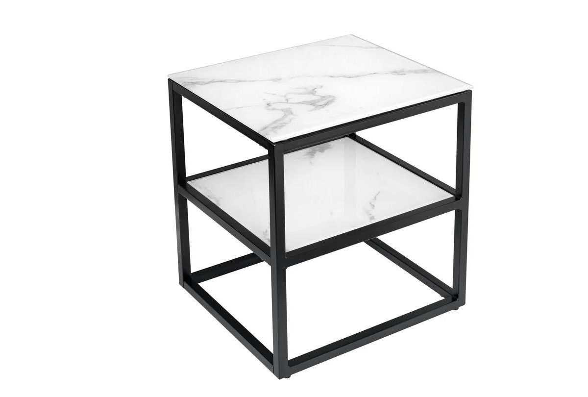 Elegance 50cm Schwarzer Rahmen Beistelltische