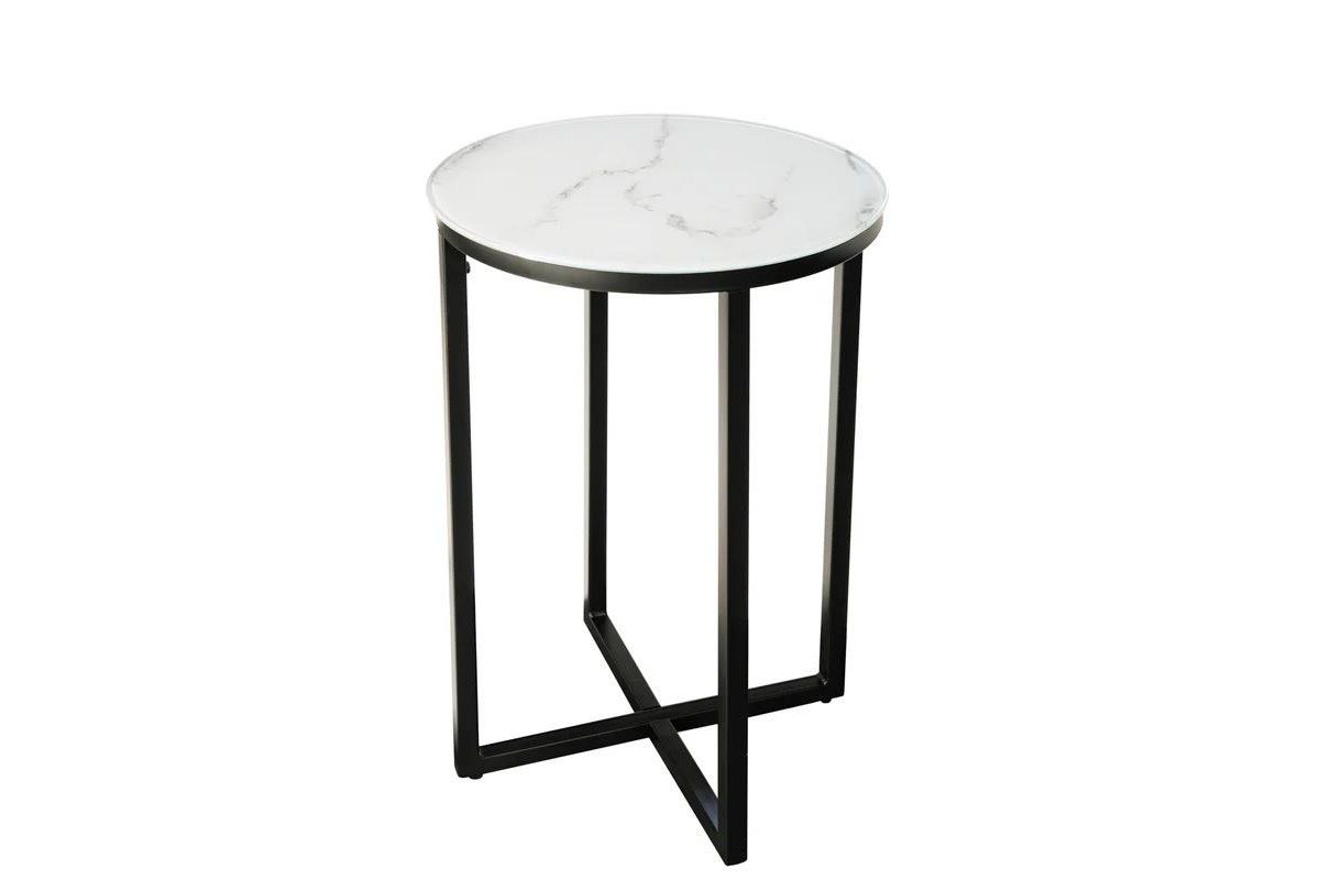 Elegance 60cm Weiß Beistelltische