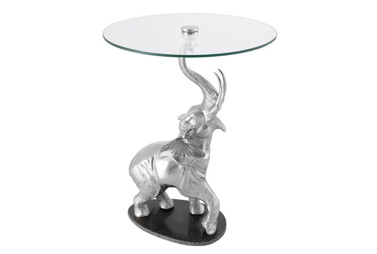 Elephant 80cm Silber Beistelltische