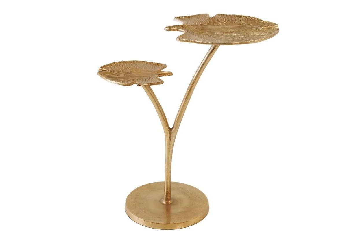 Gınkgo Leaves 55cm Gold Beistelltische