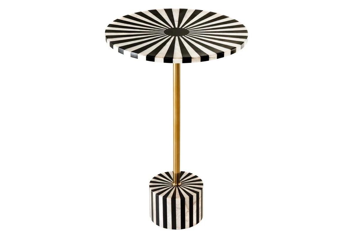 Harmony Nature 55cm Schwarz-Weiß Beistelltische