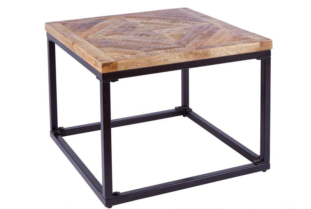 Infinity Home 60cm Natürliches Mangoholz Beistelltische