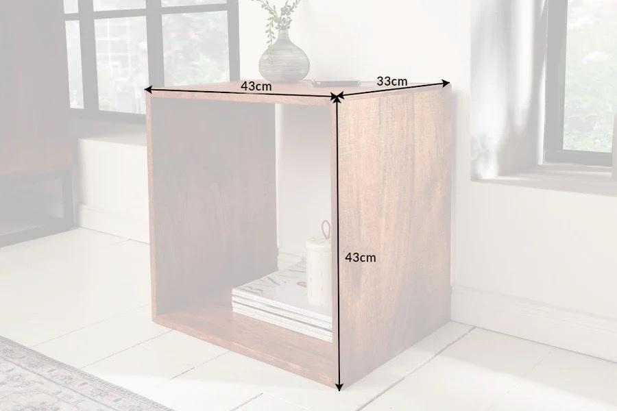 Makkasar 43cm Mangoholz Beistelltische