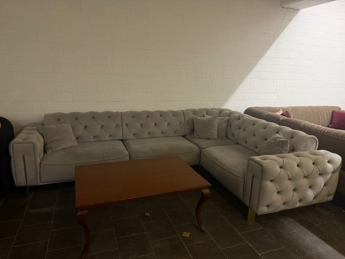 Gold Ecksofa