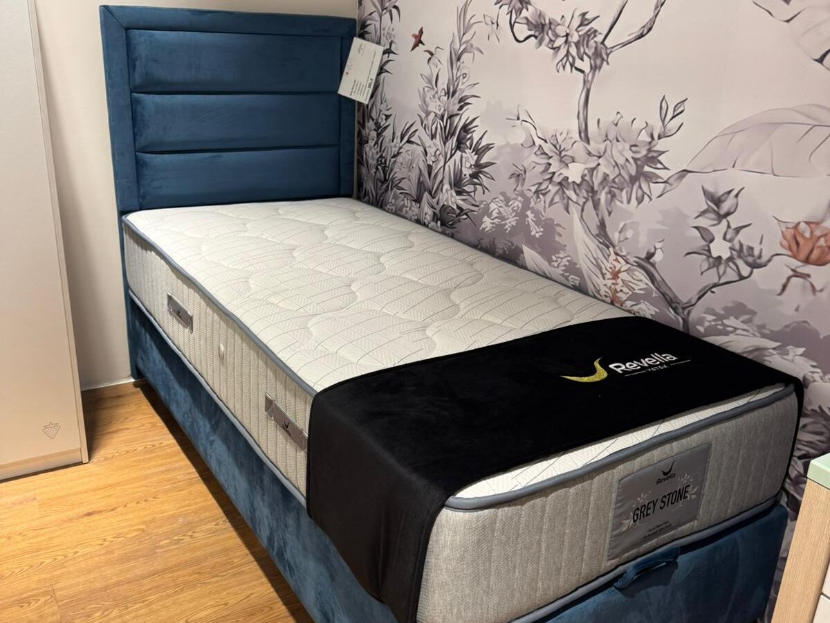 Grey Stone Boxspringbett Set