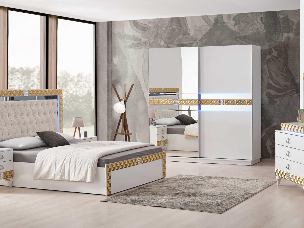 Alyans Gold Schlafzimmer Set