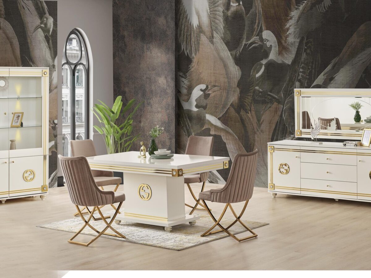 Gucci Weiß Esszimmer Set