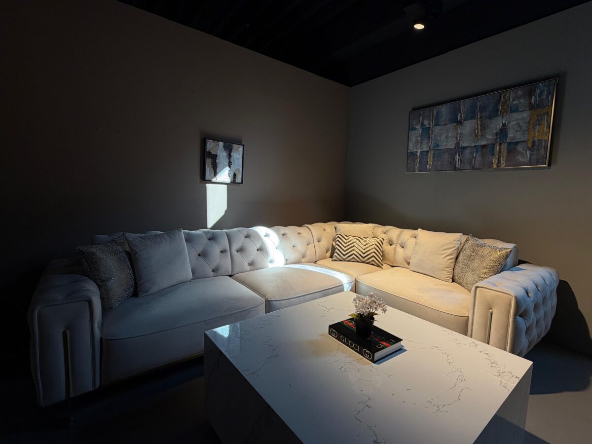 Gold Ecksofa